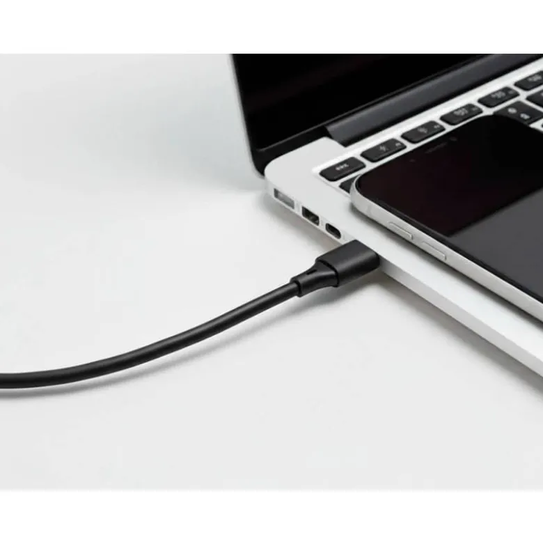 CABLE USB-C A USB-C Q-CONNECT PVC LONGITUD 1M NEGRO