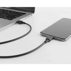 CABLE USB-C A USB-C Q-CONNECT PVC LONGITUD 2M NEGRO