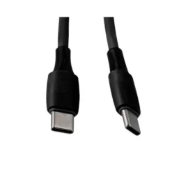 CABLE USB-C A USB-C Q-CONNECT PVC LONGITUD 2M NEGRO