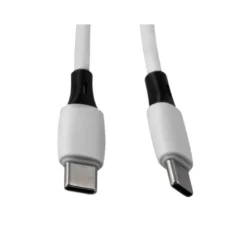 CABLE USB-C A USB-C Q-CONNECT PVC LONGITUD 2M BLANCO