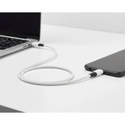 CABLE USB-C A USB-C Q-CONNECT PVC LONGITUD 2M BLANCO