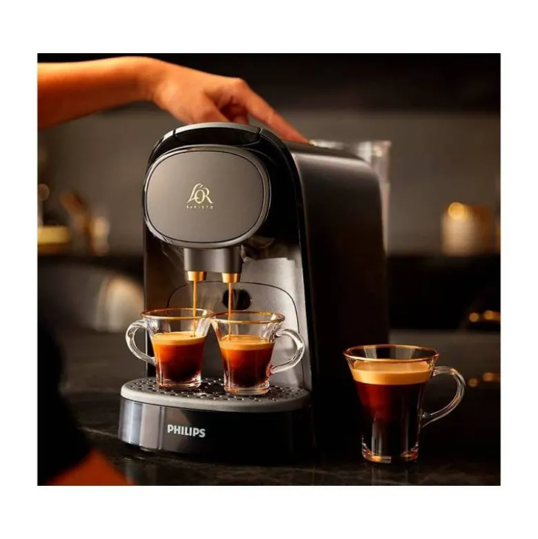 CAFETERA DE CAPSULAS PHILIPS BARISTA 19 BARES 1450W 1L DOBLE ESPRESSO COMPATIBLE CON CAPSULAS L'OR Y NESPRESSO