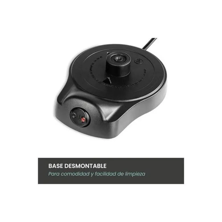 CAFETERA JOCCA ITALIANA ELECTRICA CAPACIDAD 6 TAZAS JARRA TRANSPARENTE SIN CABLES 220-240V COLOR NEGRO