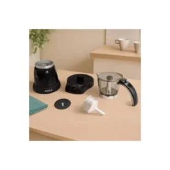 CAFETERA JOCCA ITALIANA ELECTRICA CAPACIDAD 6 TAZAS JARRA TRANSPARENTE SIN CABLES 220-240V COLOR NEGRO