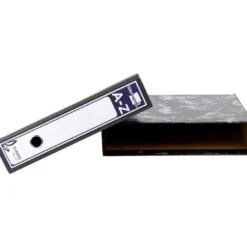 Caja archivador de palanca marca Liderpapel Classic Blue Cuarto apaisado