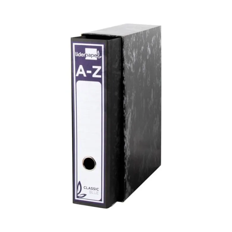 Caja archivador de palanca marca Liderpapel Classic Blue Folio