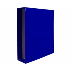 CAJA ARCHIVADOR LIDERPAPEL DE PALANCA CARTON FOLIO DOCUMENTA LOMO 75MM COLOR AZUL