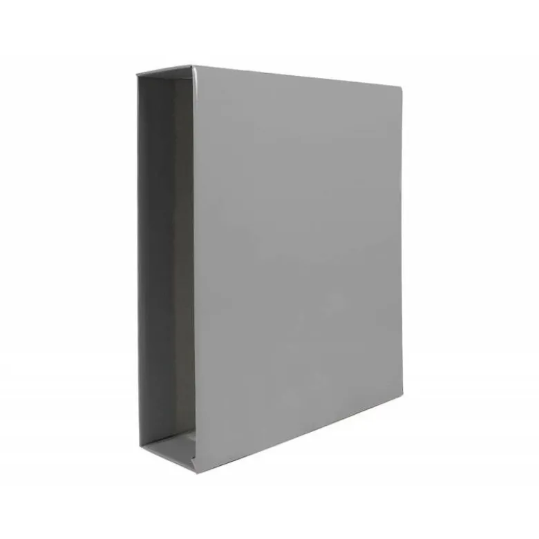 CAJA ARCHIVADOR LIDERPAPEL DE PALANCA CARTON FOLIO DOCUMENTA LOMO 75MM COLOR GRIS