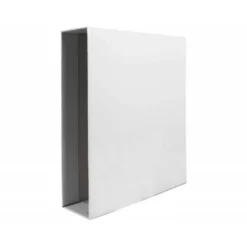 CAJA ARCHIVADOR LIDERPAPEL DE PALANCA CARTON FOLIO DOCUMENTA LOMO 75MM COLOR BLANCA