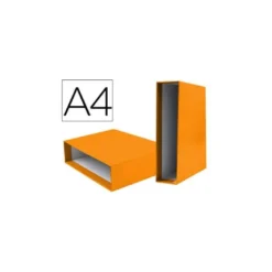 Caja archivador marca Liderpapel de palanca Din A4 documenta Naranja