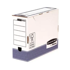 CAJA ARCHIVO DEFINITIVO FELLOWES CARTON RECICLADO DIN A4 100 MM COLOR AZUL