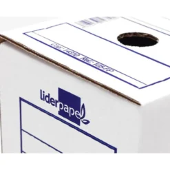 CAJA ARCHIVO DEFINITIVO LIDERPAPEL ECOUSE CARTON 100% RECICLADO FOLIO PROLONGADO 388X275X116MM 325G/M2