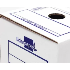 CAJA ARCHIVO DEFINITIVO LIDERPAPEL ECOUSE CARTON 100% RECICLADO 103 CUARTO 278X213X105MM 325G/M2