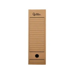CAJA ARCHIVO DEFINITIVO LIDERPAPEL FOLIO PROLONGADO CARTON RECICLADO 325G/M2 LOMO 116 MM KRAFT 388X116X275 MM