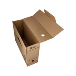 CAJA ARCHIVO DEFINITIVO LIDERPAPEL FOLIO PROLONGADO CARTON RECICLADO 325G/M2 LOMO 116 MM KRAFT 388X116X275 MM