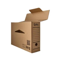 CAJA ARCHIVO DEFINITIVO LIDERPAPEL DIN A4 CARTON RECICLADO 325G/M2 LOMO 82 MM KRAFT 325X82X250 MM