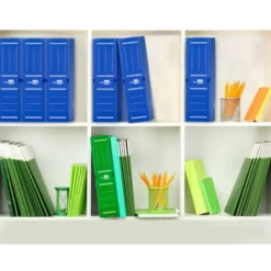 CAJA ARCHIVO DEFINITIVO PLASTICO LIDERPAPEL AZUL 360X260X100 MM