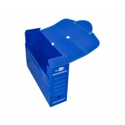 CAJA ARCHIVO DEFINITIVO PLASTICO LIDERPAPEL AZUL 360X260X100 MM