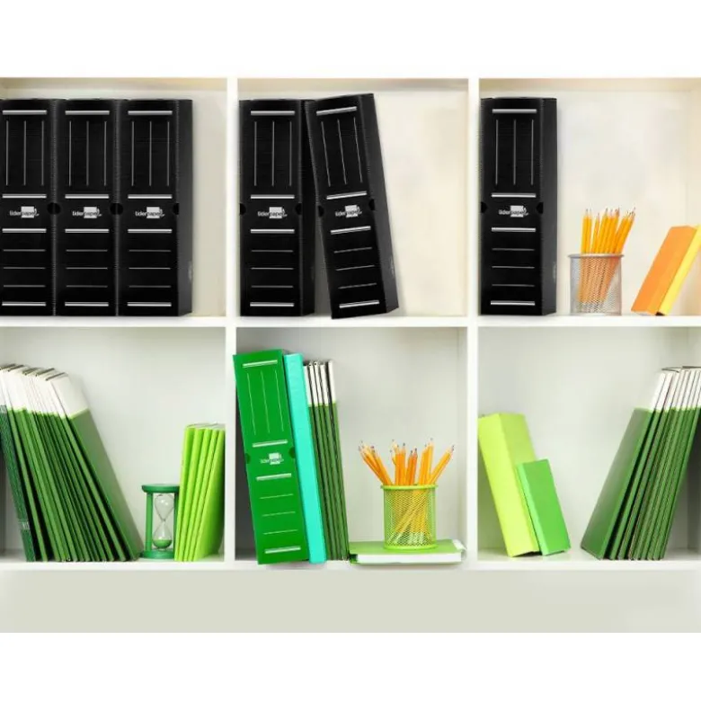 CAJA ARCHIVO DEFINITIVO PLASTICO LIDERPAPEL NEGRO 360X260X100 MM