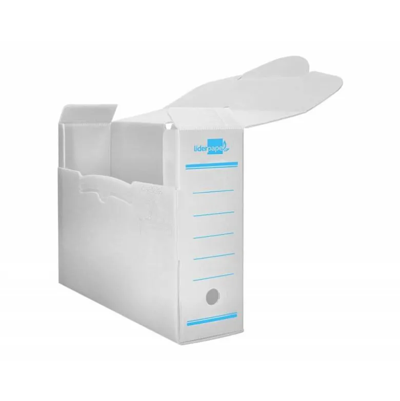 Caja archivo definitivo plastico liderpapel blanco 360x260x100 mm