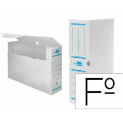 Caja archivo definitivo plastico liderpapel blanco 360x260x100 mm