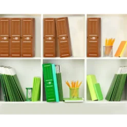 Caja archivo definitivo plastico liderpapel marron 360x260x100 mm