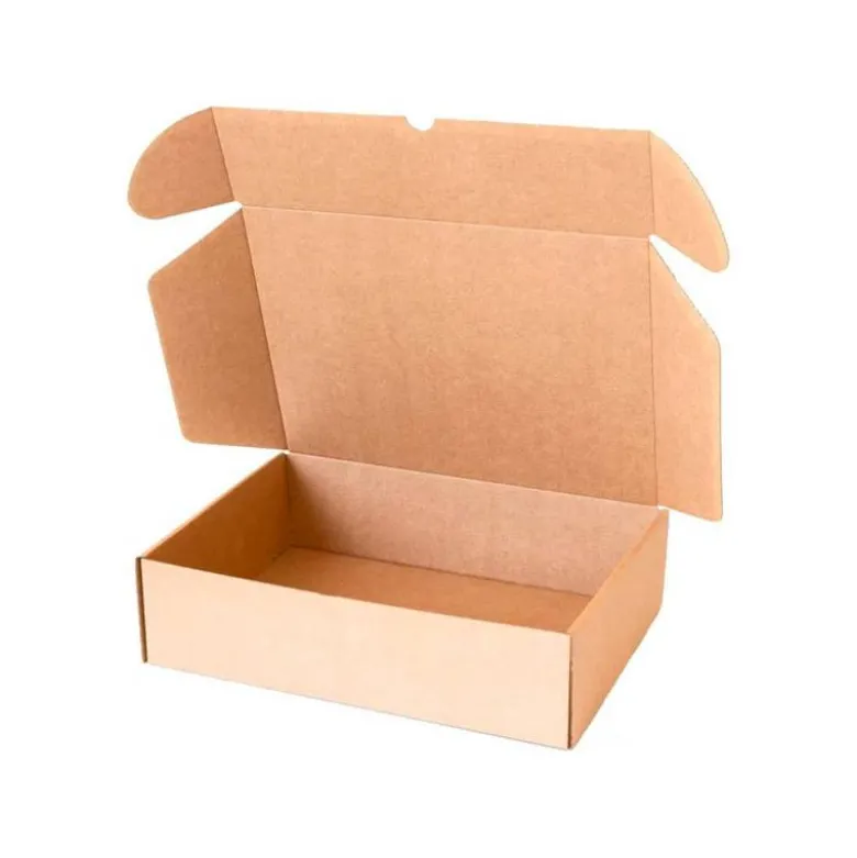 CAJA AUTOMONTABLE Q-CONNECT PARA E-COMMERCE Y REGALO CARTON RECICLADO CANAL SIMPLE 3 MM KRAFT 430X320X150 MM