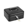 Caja caudales Q-Connect 8" 200x160x90 mm negro con bandeja portamonedas