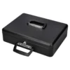 Caja caudales Q-Connect 14,5" 370x290x110 mm negro con bandeja portamonedas y para billetes