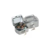 Caja caudales Q-Connect 6" 152x115x80 mm plata con bandeja portamonedas