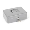 Caja caudales Q-Connect 10" 250x180x90 mm plata con bandeja portamonedas