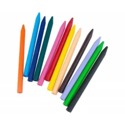 Caja lápices de cera 12 colores Liderpapel
