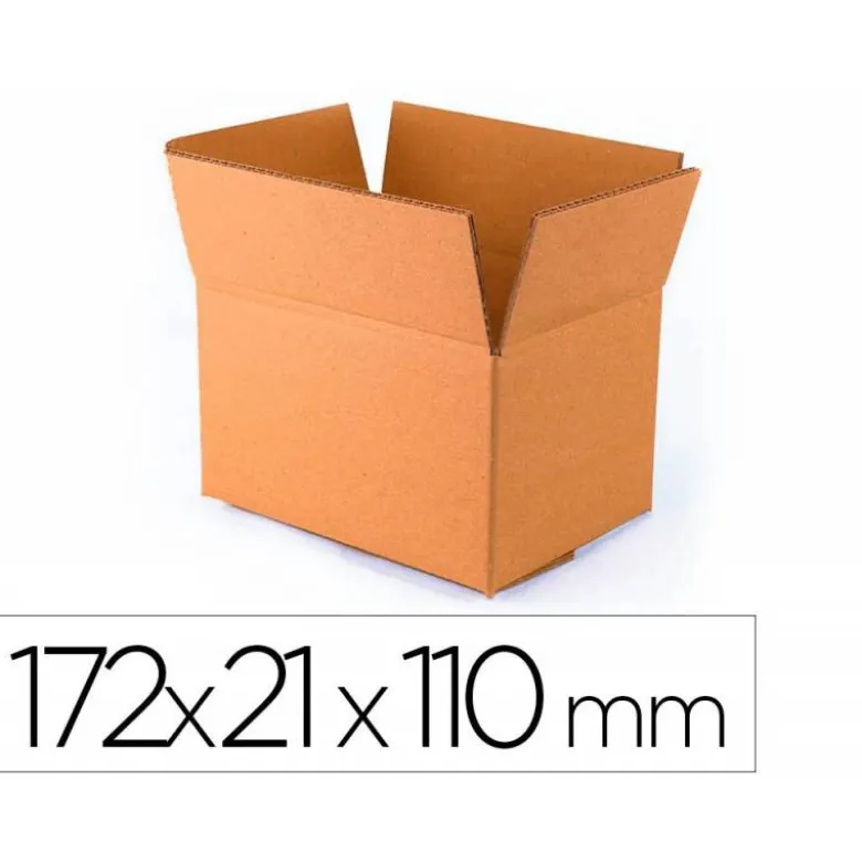 Caja para embalar de doble canal de 17x21x11cm