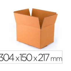 Caja para embalar de doble canal de 30x15x21.7cm
