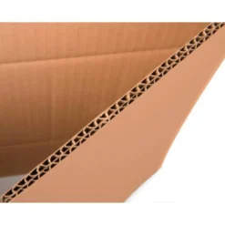 CAJA PARA EMBALAR MARCA Q-CONNECT ULTRARRESISTENTE REGULABLE EN ALTURA CARTON CANAL DOBLE 7 MMCOLOR KRAFT 350X325X280 MM
