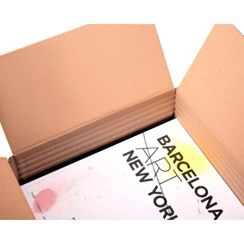 CAJA PARA EMBALAR MARCA Q-CONNECT ULTRARRESISTENTE REGULABLE EN ALTURA CARTON CANAL DOBLE 7 MMCOLOR KRAFT 350X325X280 MM