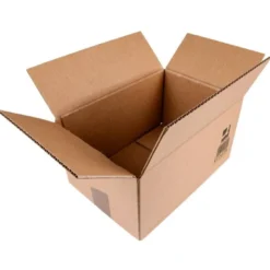 CAJA PARA EMBALAR Q-CONNECT AMERICANA CARTON RECICLADO CANAL SIMPLE 5 MM COLOR KRAFT 250X150X100 MM