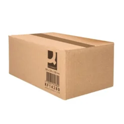 CAJA PARA EMBALAR Q-CONNECT AMERICANA CARTON RECICLADO CANAL SIMPLE 5 MM COLOR KRAFT 350X250X220 MM