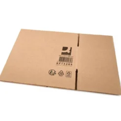 CAJA PARA EMBALAR Q-CONNECT AMERICANA ULTRARRESISTENTE CARTON RECICLADO CANAL DOBLE 7MM COLOR KRAFT 450X375X280 MM