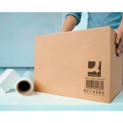 CAJA PARA EMBALAR Q-CONNECT AMERICANA ULTRARRESISTENTE CARTON RECICLADO CANAL DOBLE 7MM COLOR KRAFT 500X340X310 MM