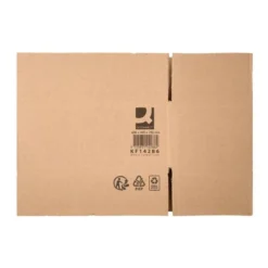 CAJA PARA EMBALAR Q-CONNECT AMERICANA ULTRARRESISTENTE CARTON RECICLADO CANAL DOBLE 7MM COLOR KRAFT 600X400X290 MM