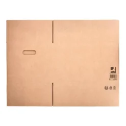 CAJA PARA EMBALAR Q-CONNECT AMERICANA ULTRARRESISTENTE CONASAS CARTON CANAL DOBLE 7 MM COLOR KRAFT 500X340X310 MM