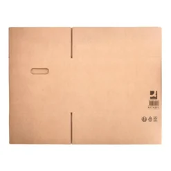 CAJA PARA EMBALAR Q-CONNECT AMERICANA ULTRARRESISTENTE CONASAS CARTON CANAL DOBLE 7 MM COLOR KRAFT 700X440X330 MM