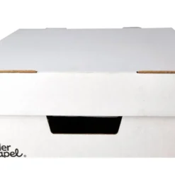 CAJON CONTENEDOR LIDERPAPEL CARTON AUTOMATICO PARA 4 CAJASARCHIVO DEF. FOLIO / 5 ARCHIVADORES A-Z 430X383X265MM