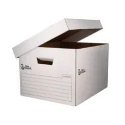 CAJON CONTENEDOR LIDERPAPEL CARTON AUTOMATICO PARA 3 CAJASARCHIVO DEF. FOLIO / 4 ARCHIVADORES A-Z 387X333X260MM