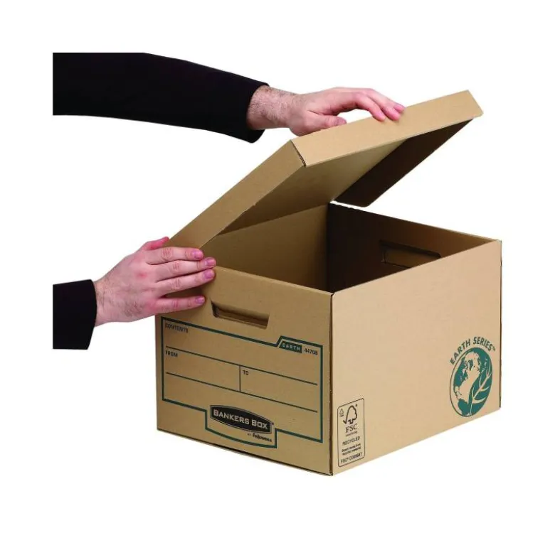 Cajon Fellowes carton Reciclado capacidad 4 cajas archivo 80 mm 269x340x400 mm
