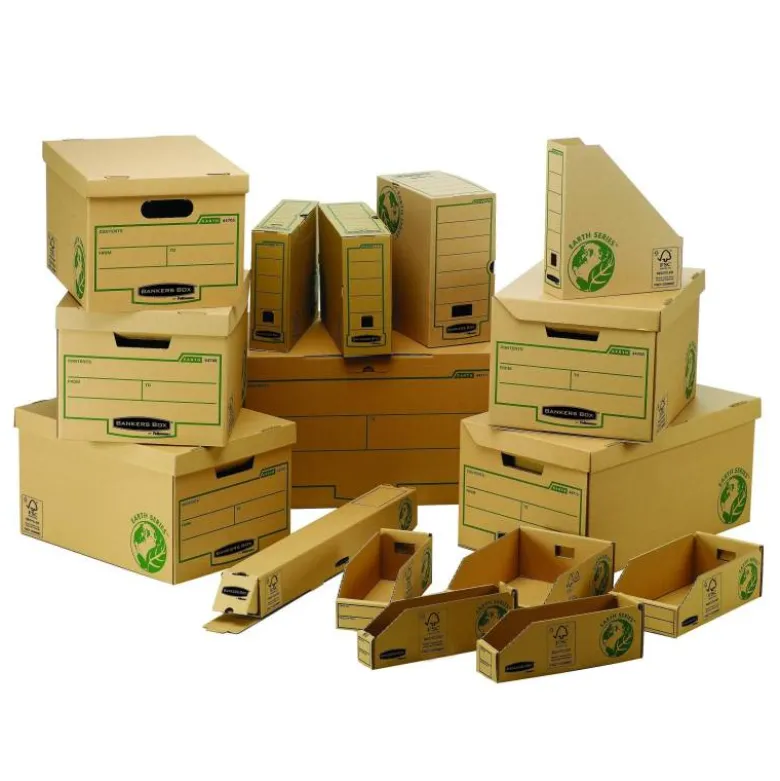 Cajon Fellowes carton Reciclado capacidad 4 cajas archivo 80 mm 269x340x400 mm