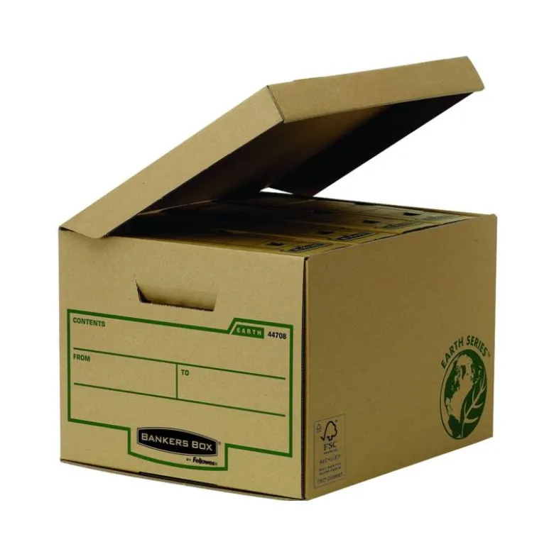 Cajon Fellowes carton Reciclado capacidad 4 cajas archivo 80 mm 269x340x400 mm