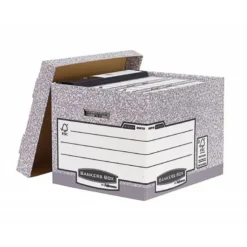 Cajon Fellowes carton reciclado capacidad 4 cajas archivo tamaño Din A4