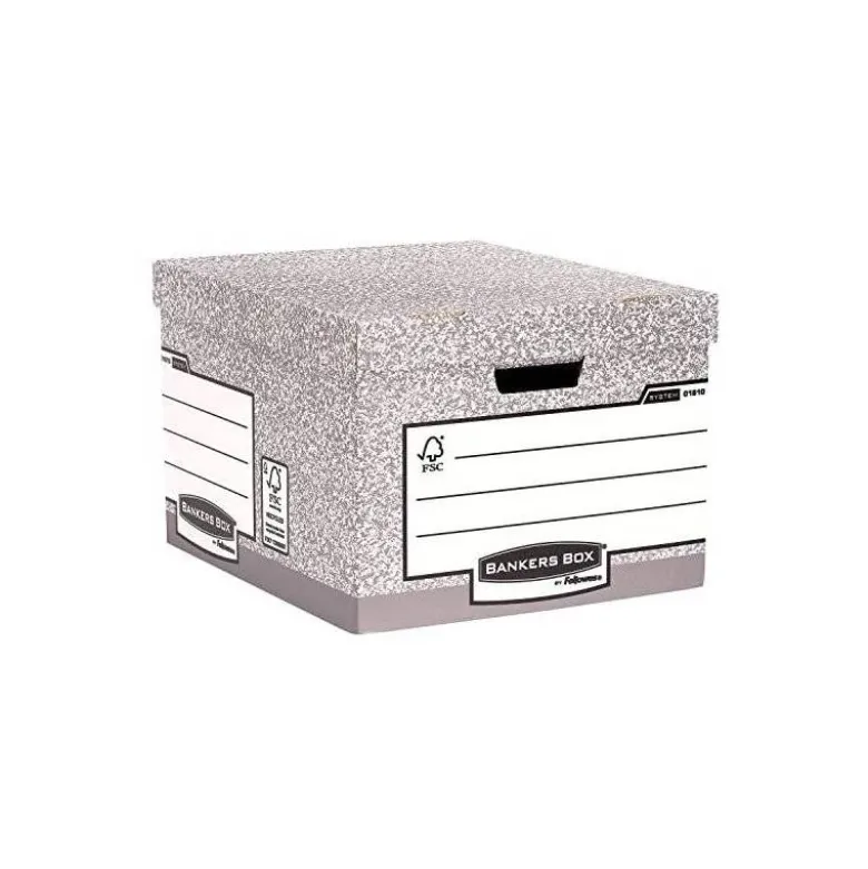 Cajon Fellowes carton reciclado capacidad 4 cajas archivo tamaño folio